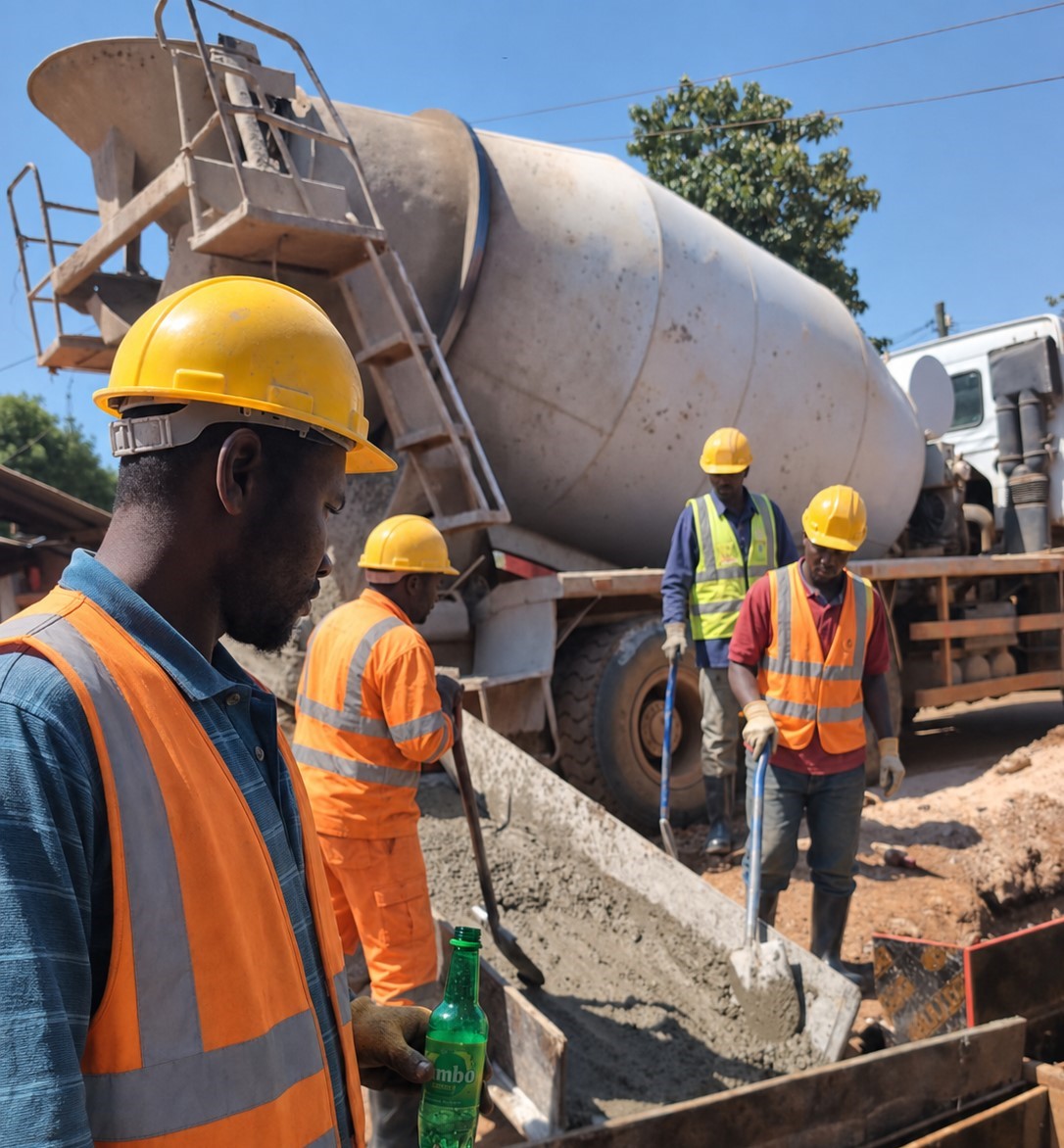 Civilian Construction team coordinating civil works on site